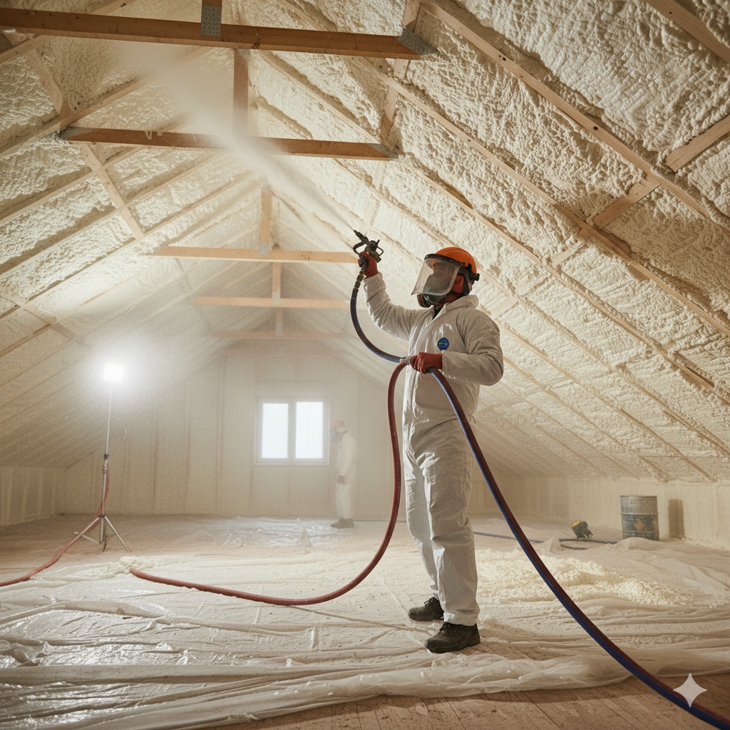 Sprey Poliüretan Köpük Uygulaması